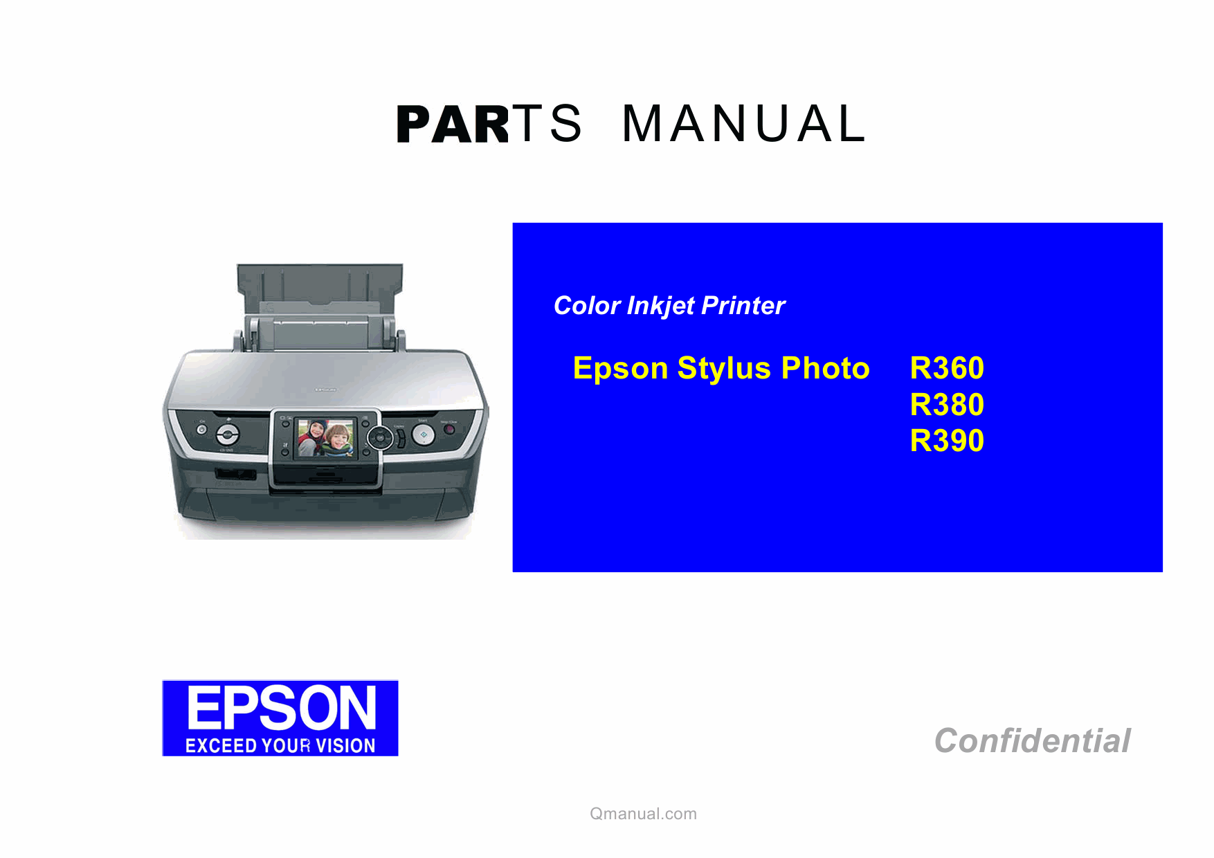 EPSON StylusPhoto R360 R380 R390 Parts Manual-1